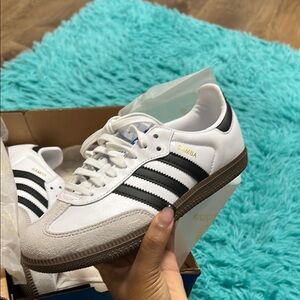 Adidas Samba White and Black Sneakers